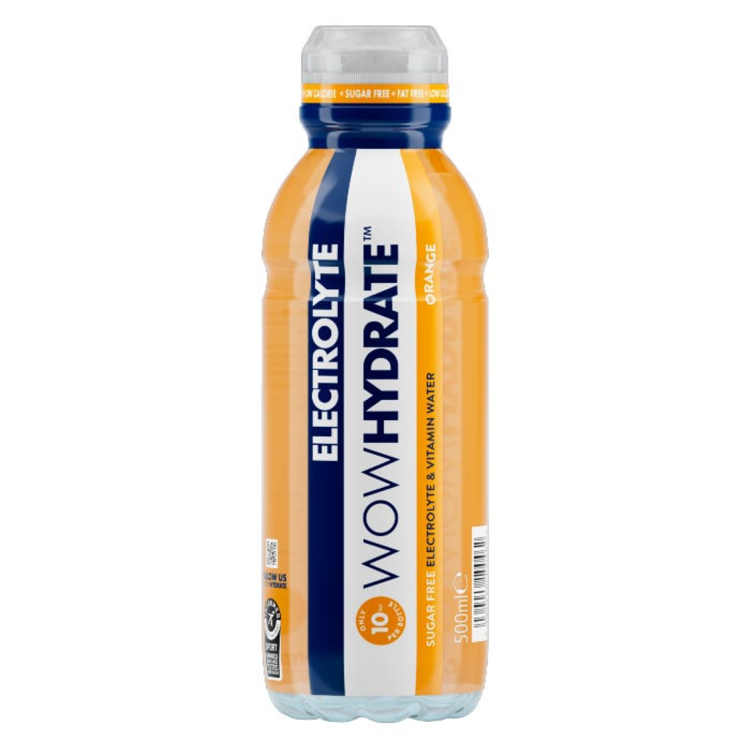 WOW HYDRATE ELECTROLYTE ORANGE 500ML